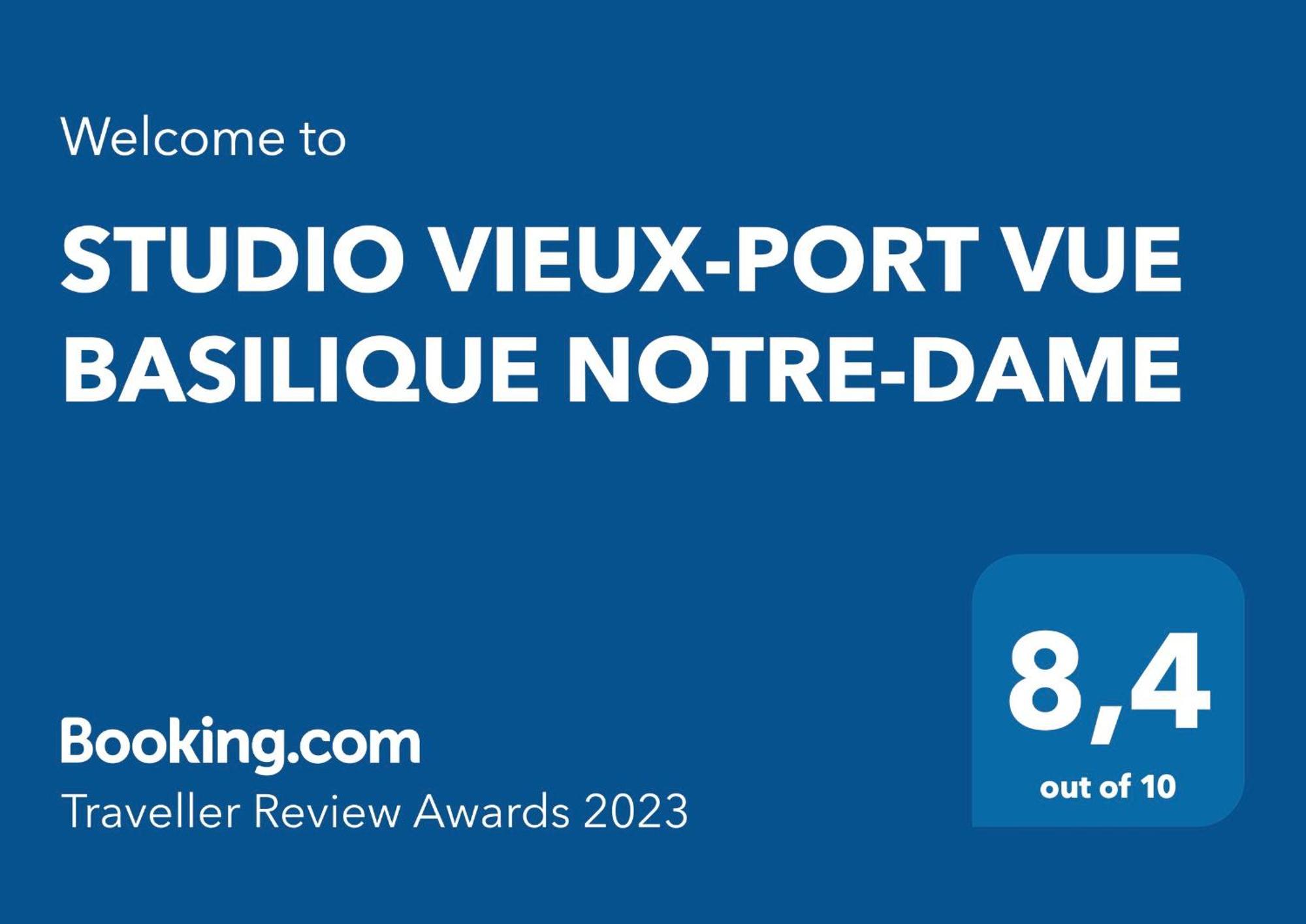 Studio Vieux-Port Vue Basilique Notre-Dame Marseille Exteriör bild