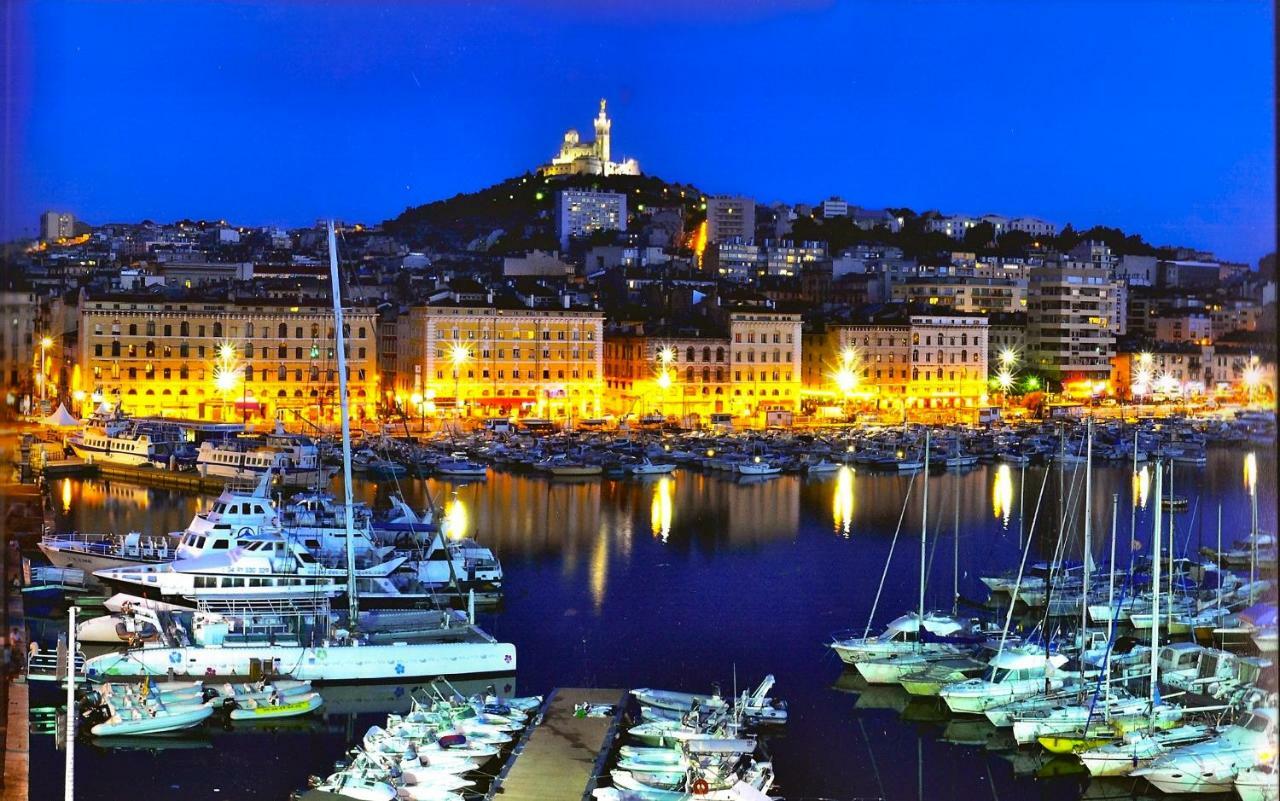 Studio Vieux-Port Vue Basilique Notre-Dame Marseille Exteriör bild
